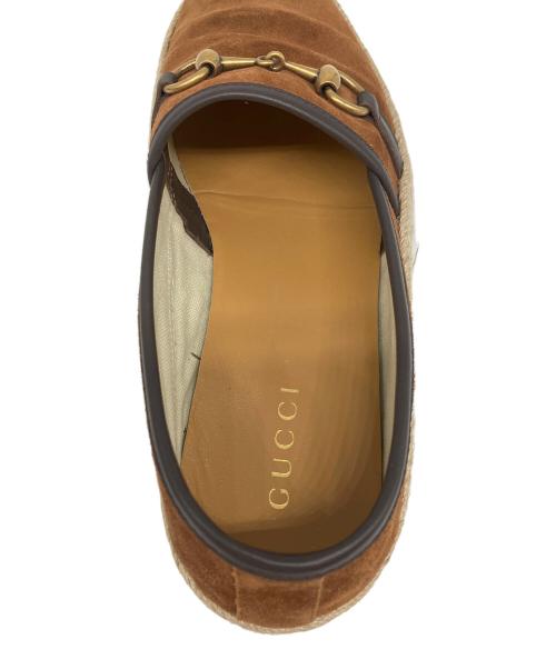 GUCCI（グッチ）GUCCI (グッチ) ローファー ブラウン サイズ:7の古着・服飾アイテム