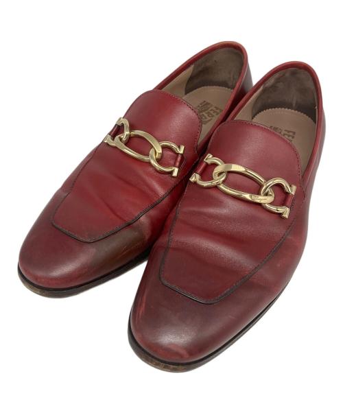 Salvatore Ferragamo（サルヴァトーレ フェラガモ）Salvatore Ferragamo (サルヴァトーレ フェラガモ) LC レッド サイズ:7　1/2の古着・服飾アイテム
