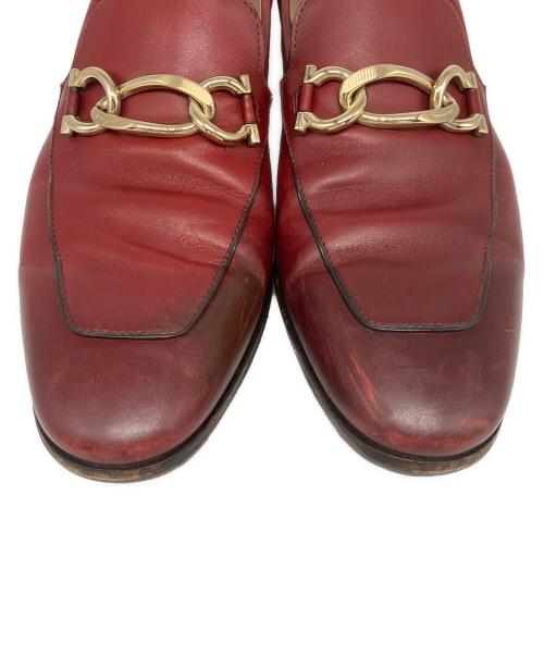 Salvatore Ferragamo（サルヴァトーレ フェラガモ）Salvatore Ferragamo (サルヴァトーレ フェラガモ) LC レッド サイズ:7　1/2の古着・服飾アイテム