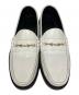 中古・古着 JIMMY CHOO (ジミーチュウ) ビットローファー ホワイト サイズ:42：13000円