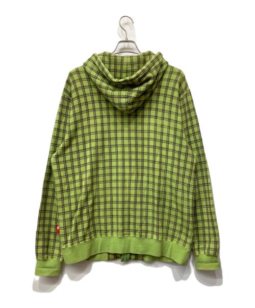 SWAGGER（スワッガー）SWAGGER (スワッガー) ジップパーカー ライム サイズ:LARGEの古着・服飾アイテム