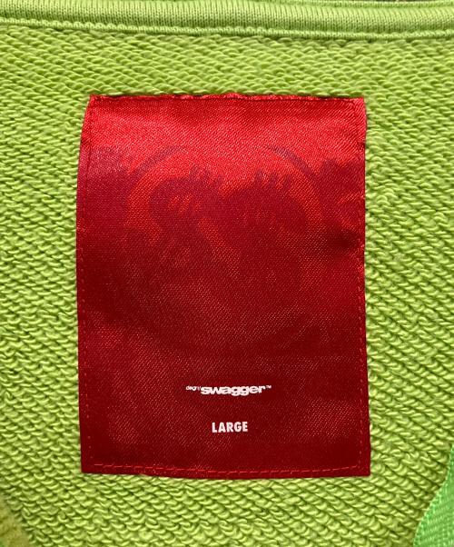 SWAGGER（スワッガー）SWAGGER (スワッガー) ジップパーカー ライム サイズ:LARGEの古着・服飾アイテム