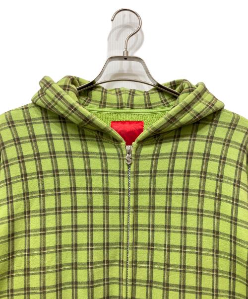 SWAGGER（スワッガー）SWAGGER (スワッガー) ジップパーカー ライム サイズ:LARGEの古着・服飾アイテム