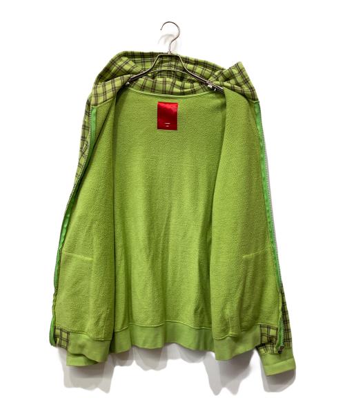 SWAGGER（スワッガー）SWAGGER (スワッガー) ジップパーカー ライム サイズ:LARGEの古着・服飾アイテム