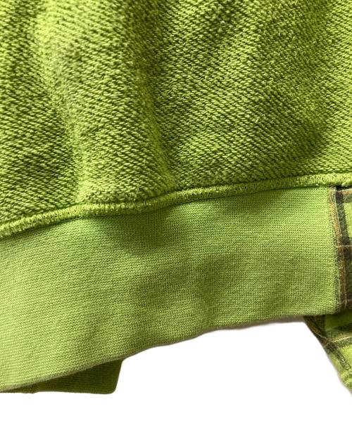 SWAGGER（スワッガー）SWAGGER (スワッガー) ジップパーカー ライム サイズ:LARGEの古着・服飾アイテム