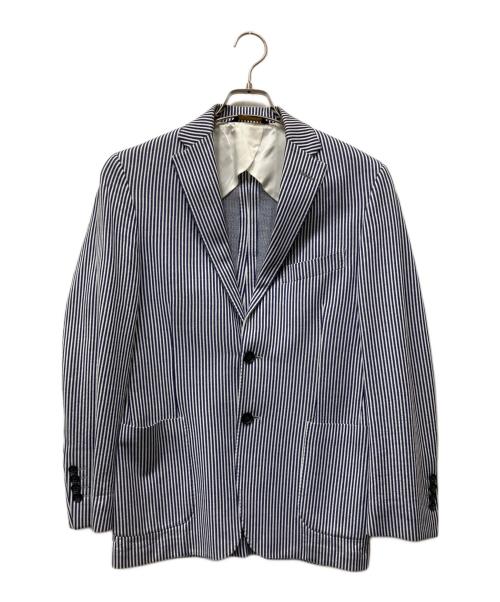 BROOKS BROTHERS（ブルックスブラザーズ）BROOKS BROTHERS (ブルックスブラザーズ) テーラードジャケット ブルー×ホワイト サイズ:36Sの古着・服飾アイテム