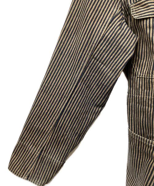 Deluxeware（デラックスウェア）Deluxeware (デラックスウェア) カバーオール ブルー×ベージュ サイズ:40の古着・服飾アイテム