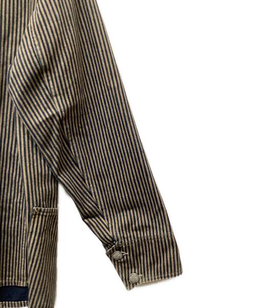 Deluxeware（デラックスウェア）Deluxeware (デラックスウェア) カバーオール ブルー×ベージュ サイズ:40の古着・服飾アイテム