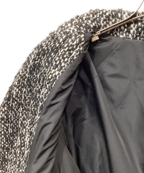 HEVO（イーヴォ）HEVO (イーヴォ) ダブルブレストコート ブラック×ホワイト サイズ:48の古着・服飾アイテム