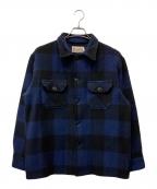 BEMIDJI WOOLEN MILLSベミジウールンミルズ）の古着「ウールコート」｜ネイビー