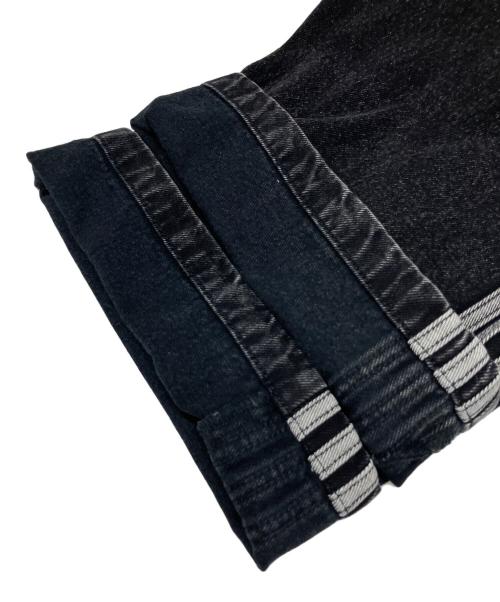 adidas（アディダス）adidas (アディダス) プレミアム エッセンシャルズ デニム ストレートレッグパンツ ブラック サイズ: 27/30の古着・服飾アイテム