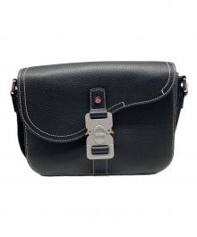 Christian Dior（クリスチャン ディオール）の古着「Saddleフラップ付きメッセンジャーバッグ」｜ブラック