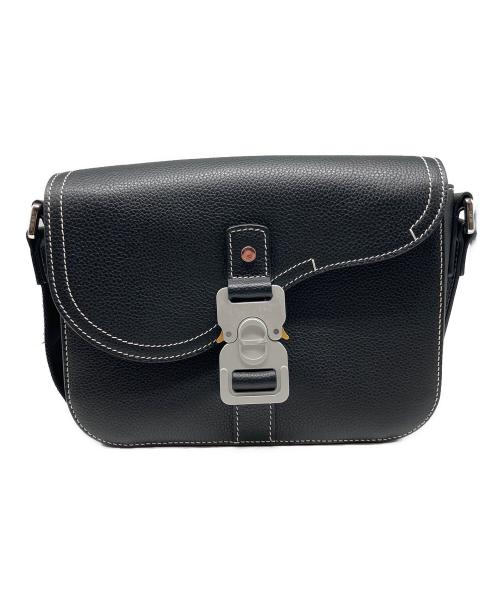Christian Dior（クリスチャン ディオール）Christian Dior (クリスチャン ディオール) Saddleフラップ付きメッセンジャーバッグ ブラックの古着・服飾アイテム