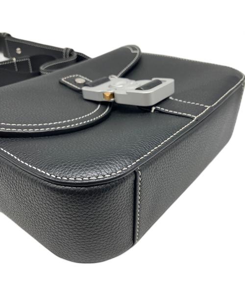 Christian Dior（クリスチャン ディオール）Christian Dior (クリスチャン ディオール) Saddleフラップ付きメッセンジャーバッグ ブラックの古着・服飾アイテム
