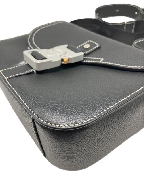 Christian Dior（クリスチャン ディオール）Christian Dior (クリスチャン ディオール) Saddleフラップ付きメッセンジャーバッグ ブラックの古着・服飾アイテム
