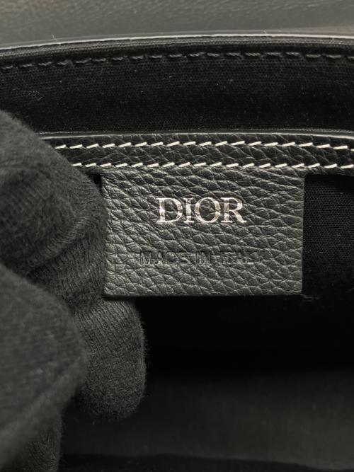 Christian Dior（クリスチャン ディオール）Christian Dior (クリスチャン ディオール) Saddleフラップ付きメッセンジャーバッグ ブラックの古着・服飾アイテム