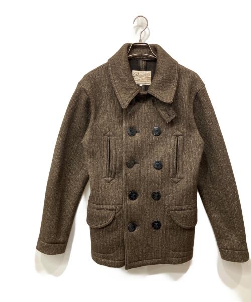BROWN'S BEACH JACKET（ブラウンズビーチジャケット）BROWN'S BEACH JACKET (ブラウンズビーチジャケット) Pコート ブラウン サイズ:42の古着・服飾アイテム