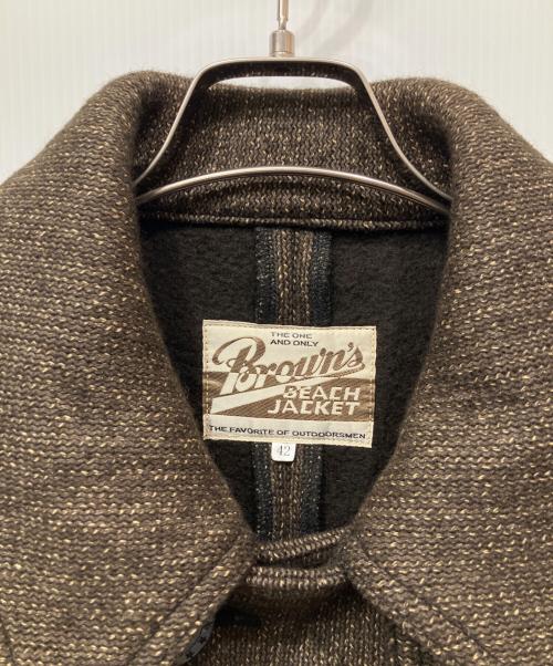 BROWN'S BEACH JACKET（ブラウンズビーチジャケット）BROWN'S BEACH JACKET (ブラウンズビーチジャケット) Pコート ブラウン サイズ:42の古着・服飾アイテム
