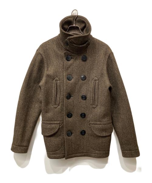 BROWN'S BEACH JACKET（ブラウンズビーチジャケット）BROWN'S BEACH JACKET (ブラウンズビーチジャケット) Pコート ブラウン サイズ:42の古着・服飾アイテム