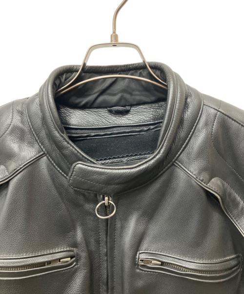 HARLEY-DAVIDSON（ハーレーダビッドソン）HARLEY-DAVIDSON (ハーレーダビッドソン) レザージャケット ブラック サイズ:2XLの古着・服飾アイテム