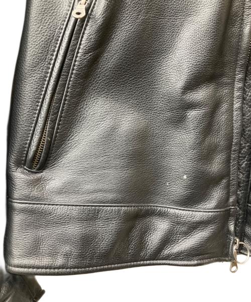 HARLEY-DAVIDSON（ハーレーダビッドソン）HARLEY-DAVIDSON (ハーレーダビッドソン) レザージャケット ブラック サイズ:2XLの古着・服飾アイテム