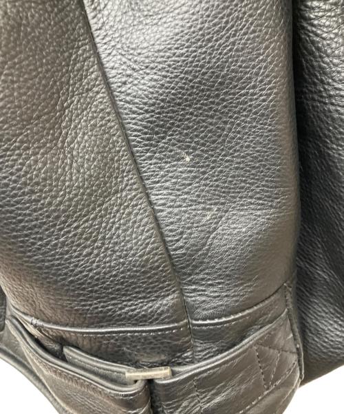 HARLEY-DAVIDSON（ハーレーダビッドソン）HARLEY-DAVIDSON (ハーレーダビッドソン) レザージャケット ブラック サイズ:2XLの古着・服飾アイテム