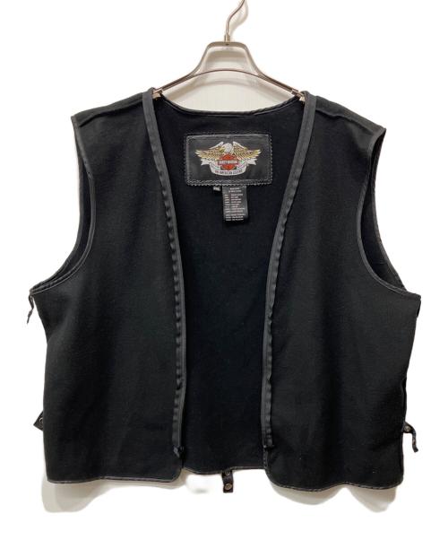 HARLEY-DAVIDSON（ハーレーダビッドソン）HARLEY-DAVIDSON (ハーレーダビッドソン) レザージャケット ブラック サイズ:2XLの古着・服飾アイテム