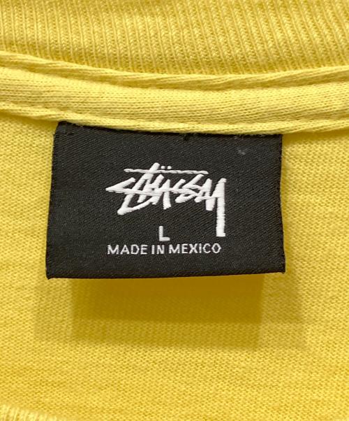 stussy（ステューシー）stussy (ステューシー) 半袖カットソー イエロー サイズ:Lの古着・服飾アイテム