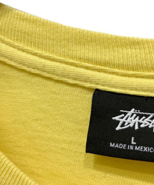 stussy（ステューシー）stussy (ステューシー) 半袖カットソー イエロー サイズ:Lの古着・服飾アイテム