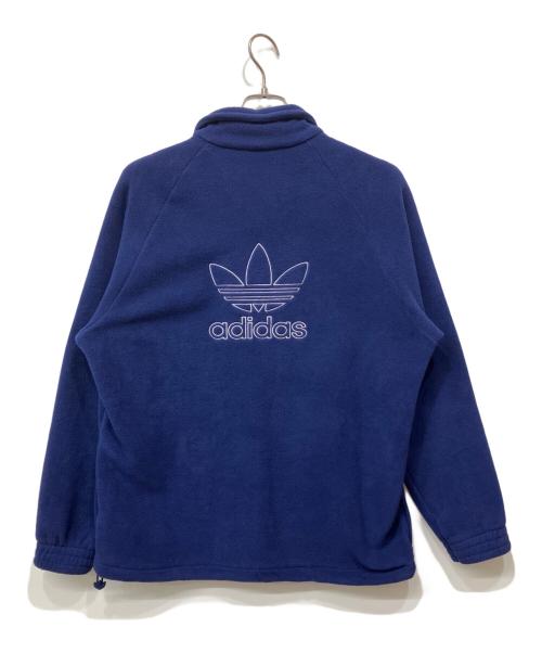 adidas（アディダス）adidas (アディダス) ハーフジップフリースジャケット ネイビー サイズ:XLの古着・服飾アイテム