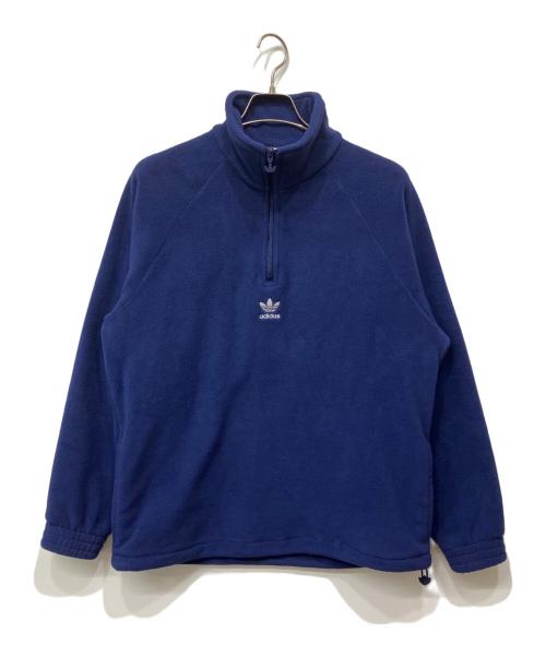 adidas（アディダス）adidas (アディダス) ハーフジップフリースジャケット ネイビー サイズ:XLの古着・服飾アイテム