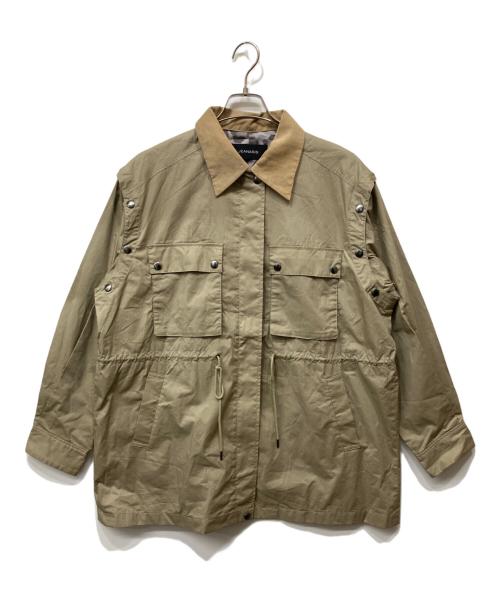 JEANASIS（ジーナシス）JEANASIS (ジーナシス) ハンティングジャケット ベージュ サイズ:Freeの古着・服飾アイテム