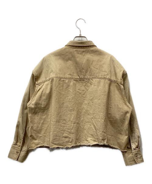 JOURNAL STANDARD（ジャーナルスタンダード）JOURNAL STANDARD (ジャーナルスタンダード) ライトオンスデニムクロップドシャツ ブラウン サイズ:不明の古着・服飾アイテム