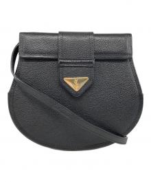 Yves Saint Laurent（イヴサンローラン）の古着「レザーショルダーバッグ」｜ブラック