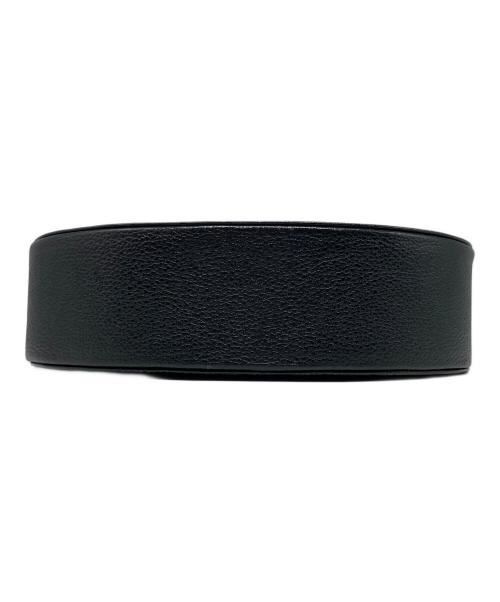 Yves Saint Laurent（イヴサンローラン）Yves Saint Laurent (イヴサンローラン) レザーショルダーバッグ ブラックの古着・服飾アイテム
