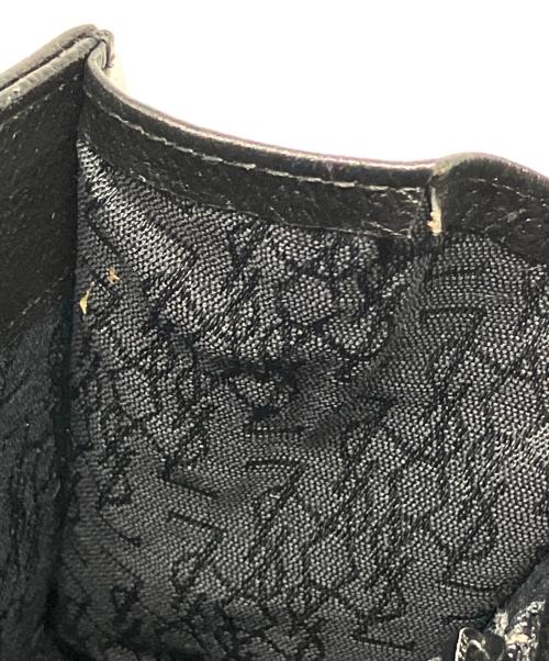 Yves Saint Laurent（イヴサンローラン）Yves Saint Laurent (イヴサンローラン) レザーショルダーバッグ ブラックの古着・服飾アイテム