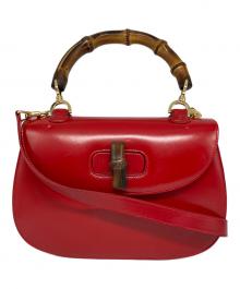 GUCCI（グッチ）の古着「バンブー スモールバッグ」｜レッド