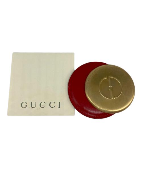 GUCCI（グッチ）GUCCI (グッチ) バンブー スモールバッグ レッドの古着・服飾アイテム