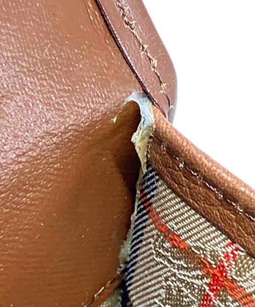 BURBERRY（バーバリー）BURBERRY (バーバリー) ハンドバッグ ブラウンの古着・服飾アイテム
