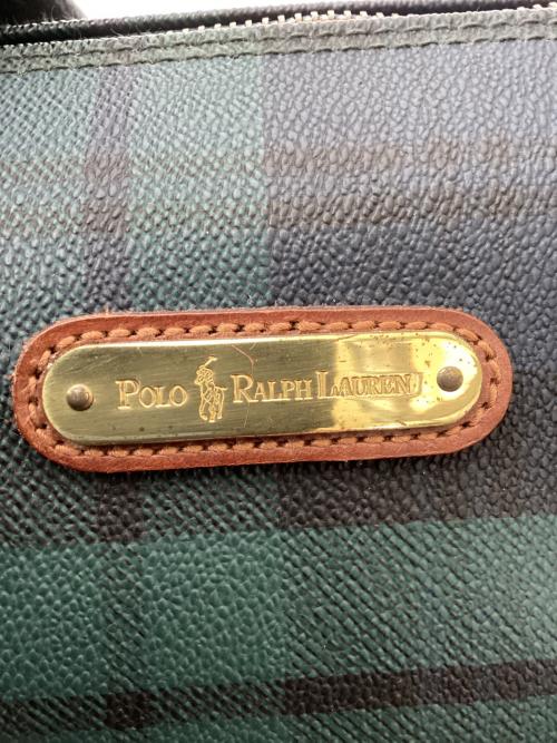POLO RALPH LAUREN（ポロ・ラルフローレン）POLO RALPH LAUREN (ポロ・ラルフローレン) ミニボストンバッグ グリーンの古着・服飾アイテム