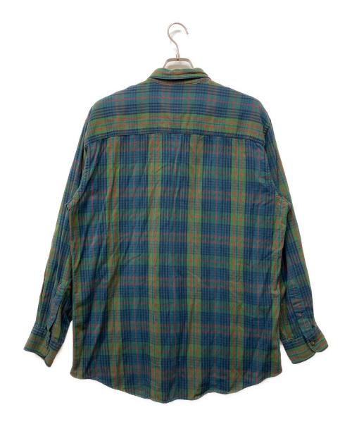 WOOLRICH（ウールリッチ）WOOLRICH (ウールリッチ) チェックシャツ ネイビー×グリーン サイズ:Lの古着・服飾アイテム