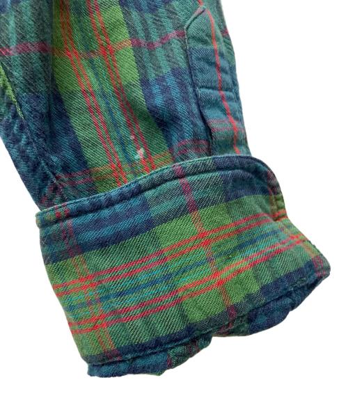 WOOLRICH（ウールリッチ）WOOLRICH (ウールリッチ) チェックシャツ ネイビー×グリーン サイズ:Lの古着・服飾アイテム