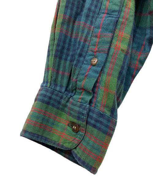 WOOLRICH（ウールリッチ）WOOLRICH (ウールリッチ) チェックシャツ ネイビー×グリーン サイズ:Lの古着・服飾アイテム