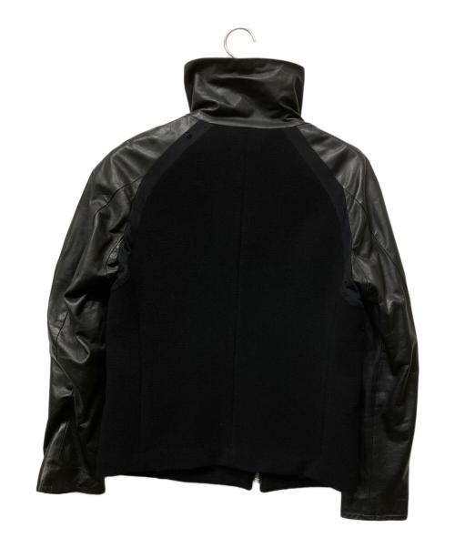 PAUL SMITH（ポールスミス）PAUL SMITH (ポールスミス) 切替レザージャケット ブラック サイズ:Mの古着・服飾アイテム