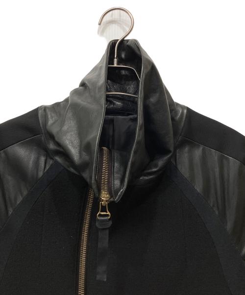 PAUL SMITH（ポールスミス）PAUL SMITH (ポールスミス) 切替レザージャケット ブラック サイズ:Mの古着・服飾アイテム