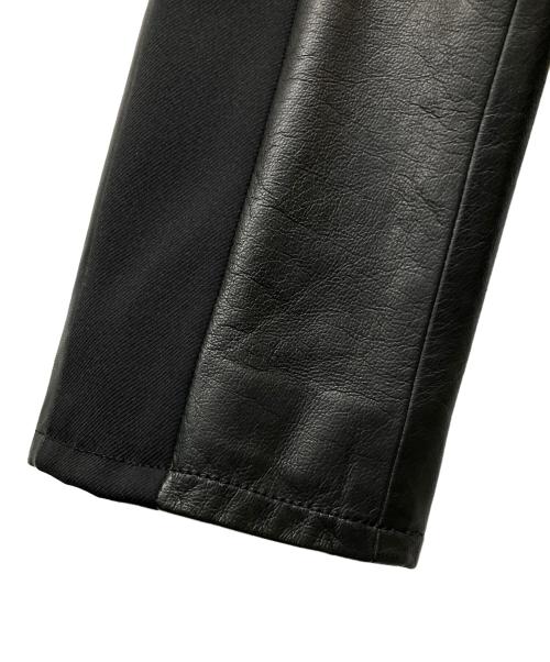 PAUL SMITH（ポールスミス）PAUL SMITH (ポールスミス) 切替レザージャケット ブラック サイズ:Mの古着・服飾アイテム