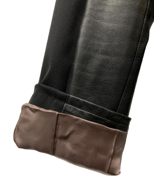 PAUL SMITH（ポールスミス）PAUL SMITH (ポールスミス) 切替レザージャケット ブラック サイズ:Mの古着・服飾アイテム