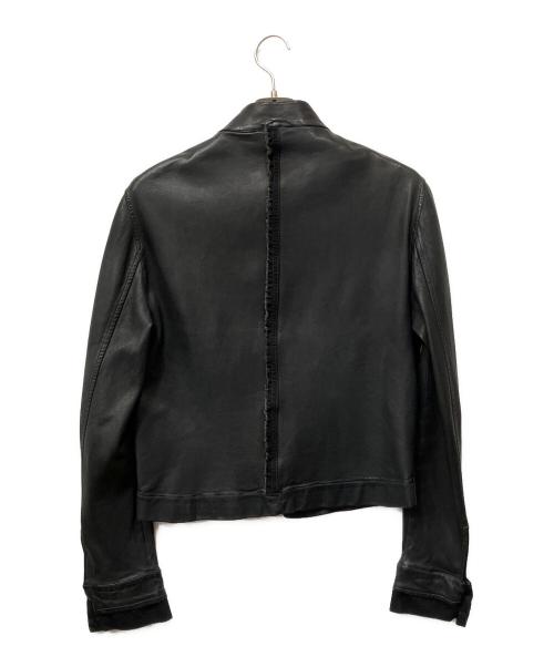 COLLECTION PRIVEE?（コレクション プリベー）COLLECTION PRIVEE? (コレクション プリベー) レザージャケット ブラック サイズ:46の古着・服飾アイテム