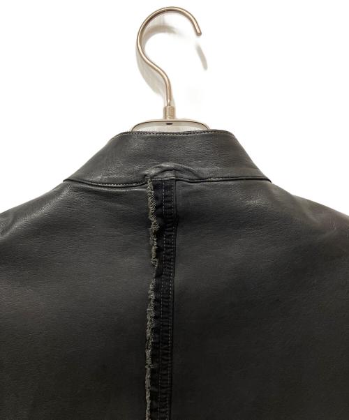 COLLECTION PRIVEE?（コレクション プリベー）COLLECTION PRIVEE? (コレクション プリベー) レザージャケット ブラック サイズ:46の古着・服飾アイテム