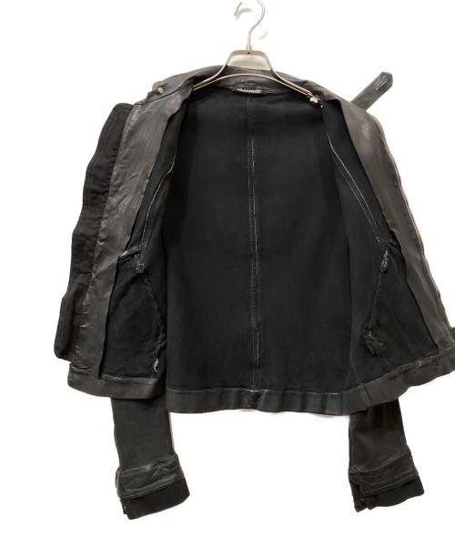 COLLECTION PRIVEE?（コレクション プリベー）COLLECTION PRIVEE? (コレクション プリベー) レザージャケット ブラック サイズ:46の古着・服飾アイテム